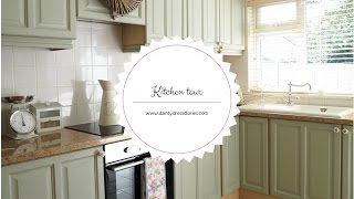 Kitchen tour and how I painted my kitchen cabinets using chalk paint [upl. by Vanhomrigh131]