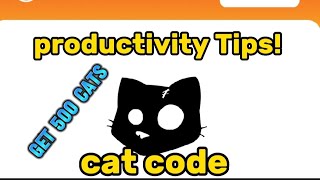 cat productivity tips code [upl. by Akibma]