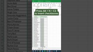 How to Add Progress Checkboxes in Excel in 30 Seconds [upl. by Acnoib335]