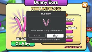 I SNIPED THE BUNNY EARS FREE ROBLOX UGC [upl. by Retsbew]