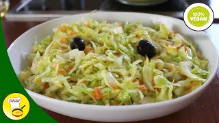 Dieser Krautsalat ist so lecker  Ihr müsst ihn probieren Partysalat Hot dog Salat Canans Rezepte [upl. by Ydnerb]