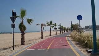 Dubai Cycle along Jumeirah Beach [upl. by Rosella]