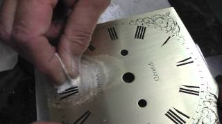 RESILVERING A BRASS CLOCK DIAL [upl. by Docile]