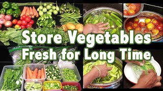 How to Store Vegetables in Fridge  How to Keep Vegetables fresh  Kitchen tips  kitchen hacks [upl. by Vitia]