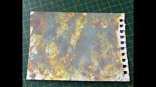 How to create a rusty background using 5 different colours of distressoxides from rangerink [upl. by Thibault304]