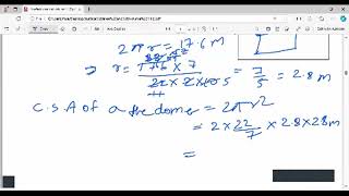 Ncert surface area and volume example 6 [upl. by Llieno]