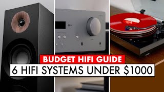 HiFi Starter Kits TOP SIX Home Stereo System UNDER 1000 [upl. by Tacy]