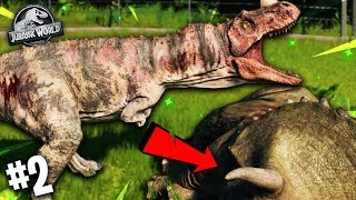 🦖 PIERWSZE WALKI DINOZAURÓW WIELKA MASAKRA  Jurassic World Evolution 2 [upl. by Jacquenette]