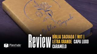 Bíblia Sagrada  NVT  Letra Grande  Capa Luxo Caramelo [upl. by Anomer]