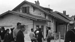 Landes  dégâts sur le littoral de Mimizan 1966 [upl. by Earej]