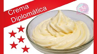 Crema Diplomática  La Combinación Perfecta de Crema Pastelera y Crema Chantilly│Club de Reposteria [upl. by Thar65]