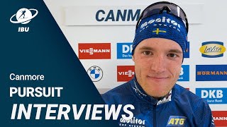 World Cup 2324 Canmore Men Pursuit Interviews [upl. by Knowling]