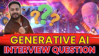 Generative AI Interview Questions  iNeuron [upl. by Nnaycnan]