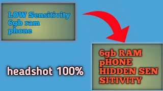 6gb Ram Free Fire sensitivity settings 2024🤫 [upl. by Suoicerp148]