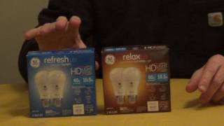 GE Relax and Refresh Light Bulbs [upl. by Kerred]