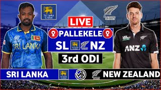 Sri Lanka vs New Zealand 3rd ODI Live Scores  SL vs NZ 3rd ODI Live Scores amp Commentary [upl. by Seldun]