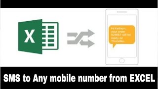 SMS to any mobile number from EXCEL  Hindi [upl. by Asilej]