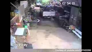 Panic during quake caught on CCTV [upl. by Collier]