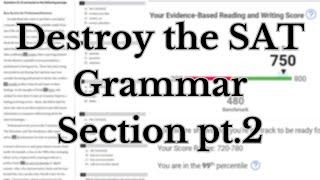 SAT Grammar Tips Destroy the Writing and Language Section [upl. by Tani]