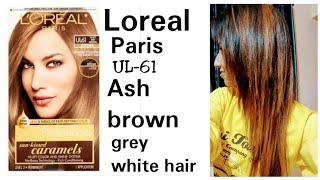 Loreal Paris UL61 Ash brown  Perfect for Black hair to Brown Demonstration by stayprettysangita [upl. by Ieluuk681]