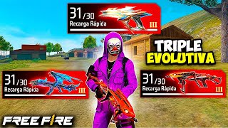 RETO DE LA TRIPLE EVOLUTIVA 😰 EN FREE FIRE [upl. by Raney]