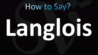 How to Pronounce Langlois Oregon [upl. by Nageem]