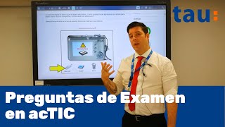 Pregunta de examen acTIC  Tau Formar [upl. by Casar]