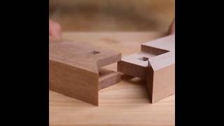 Satisfying joints wood joinery simplecraft viralvideo [upl. by Bilow138]