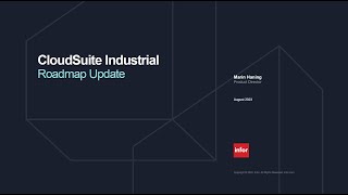 Decision Resources Inc  The Future of CloudSuite Industrial Presented by Infor [upl. by Delaine]