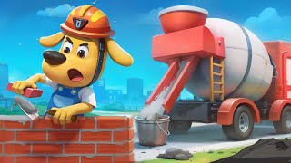 Construction Engineer  Educational Videos  Cartoons for Kids  Sheriff Labrador [upl. by Ynej]