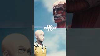 Colossal Titan vs One Punch Man Who Wins 🤔  onepunchman attackontitan [upl. by Wiedmann]