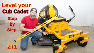 How to level Cub Cadet ZT1 [upl. by Ahsael]