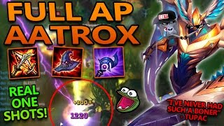 FULL AP AATROX MID ACTUAL ONE SHOTS  League of Legends Commentary [upl. by Clementi]