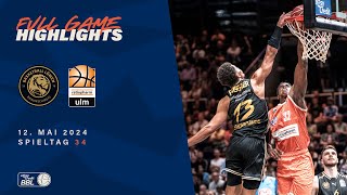 Basketball Löwen Braunschweig vs ratiopharm ulm  Full Game Highlights  Spieltag 34 Saison 2324 [upl. by Kcirdehs]