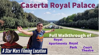 I visited Royal Palace of CASERTA 🇮🇹  a Star Wars Filming Location [upl. by Aihsenad348]