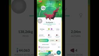 Evoluindo Scolipede pokemongo [upl. by Eilis]