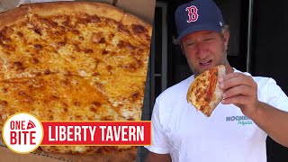 Barstool Pizza Review  Liberty Tavern Quincy MA [upl. by Burns]