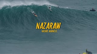 Raw Footage Nazaré Beyond the Chaos Raw Nazaré Surfing Spectacle [upl. by Ahsata]