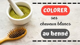 Couvrir ses cheveux blancsclairs avec du henné  explication du 2 temps [upl. by Indira]