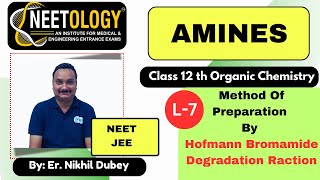 L7 Amines 12th Organic  MOP of Amines By Hoffmann Bromamide synthesis  JEE NEET By ND sir [upl. by Nnaycart529]