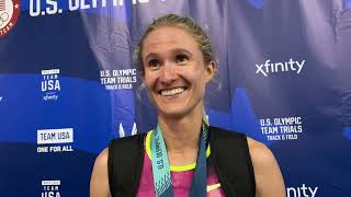 Val Constein Breaks Olympic Trials Steeplechase Record Runs 903 [upl. by Jean]