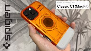 Spigen Classic C1 MagFit  iPhone 16 Pro Max  Homage to the iconic iMac G3 [upl. by Airottiv]