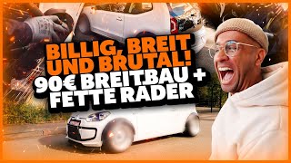 JP Performance  BILLIG BREIT und BRUTAL 90€ Breitbau  Fette Räder  Volkswagen Up [upl. by Llenroc]