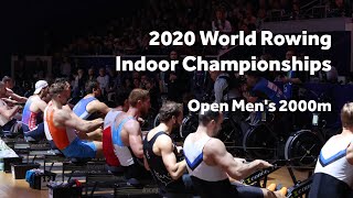 2020 World Rowing Indoor Championships  Open Mens 2000m race [upl. by Danyette]