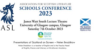 ASL Conference 2023 Presentations of Scotland on Screen– Helen Bradshaw [upl. by Sabsay561]