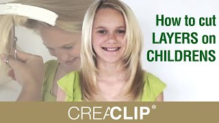 How to cut LAYERS on CHILDRENS hair tutorial Layered hairstyle [upl. by Isherwood]