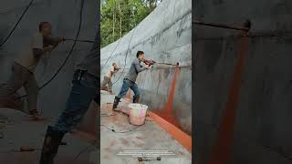 Process Of Drilling Decompression Holes On The Protective Slope Concrete Wall [upl. by Geof]