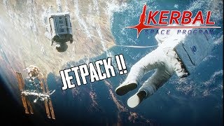 NOTRE PREMIERE SORTIE SPATIALE  Kerbal Space Program 5 [upl. by Storer]