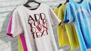 TShirts Promo After Effects Template [upl. by Hallie]