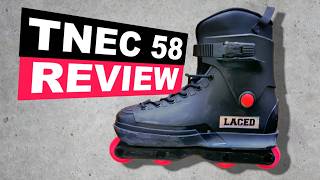 TNEC 58 Aggressive Inline Skate Review 2024 [upl. by Aerdnua]